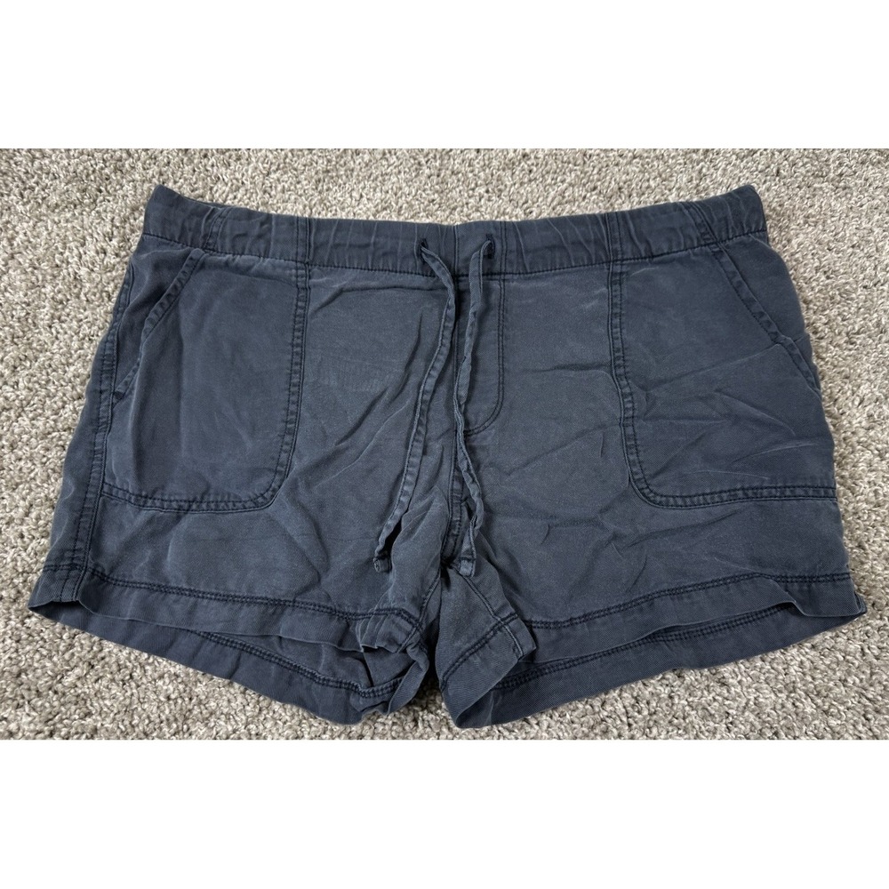 Gap‎ Womens Drawstring Chino Shorts Navy Blue Small